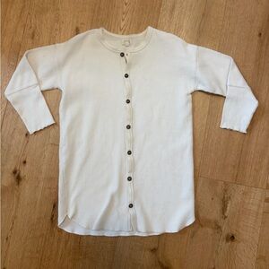 The Simple Folk waffle button up 7-8 years old